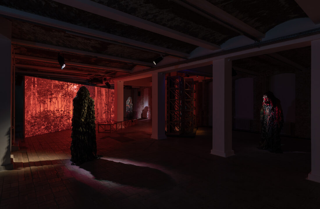 Installation view: Christopher Kulendran Thomas: Another World, KW Institute for Contemporary Art Berlin (2022)