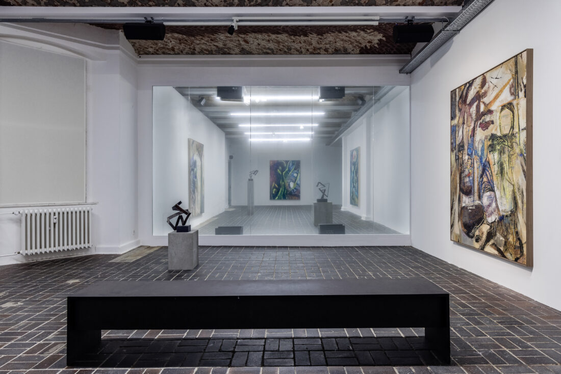 Installation view: Christopher Kulendran Thomas: Another World, KW Institute for Contemporary Art Berlin (2022)