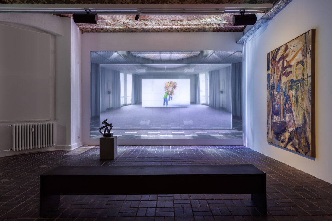 Installation view: Christopher Kulendran Thomas: Another World, KW Institute for Contemporary Art Berlin (2022)